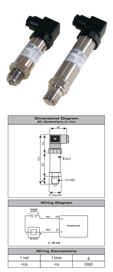 Industrial Pressure Transmitters